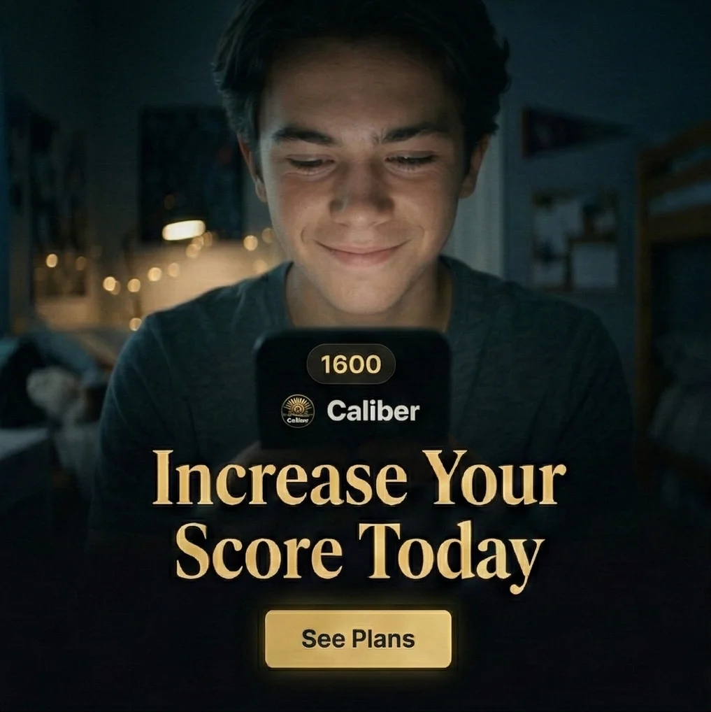 Caliber SAT prep app screenshot