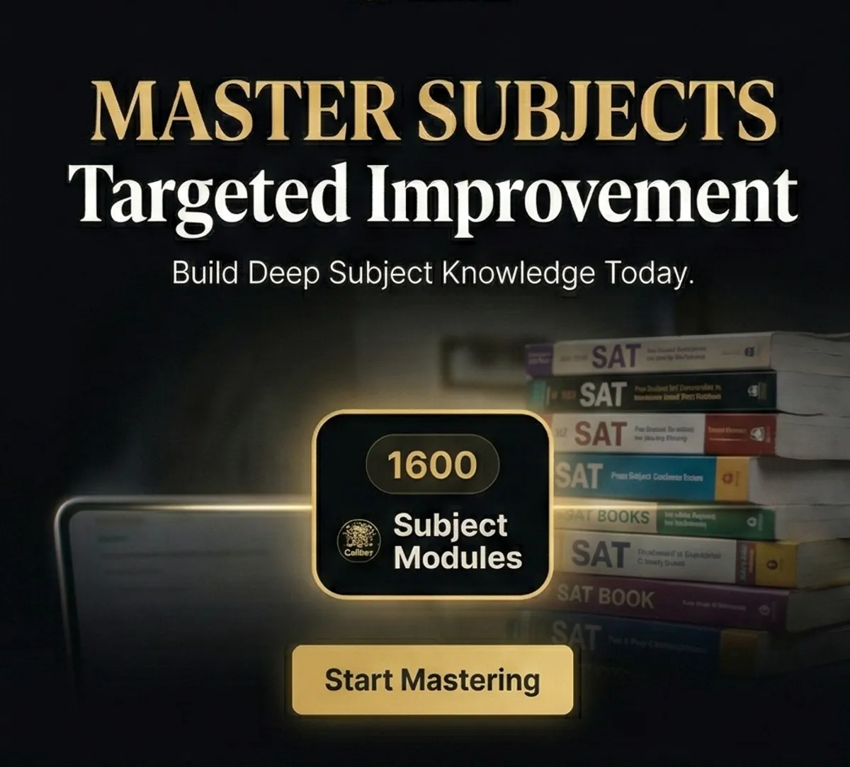 Caliber SAT prep app screenshot